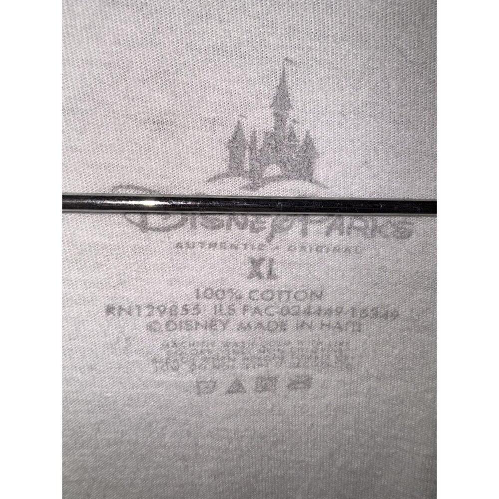 Disney Parks Hollywood Tower Hotel Long Sleeve Raglan T-Shirt XL Black & White 1 - Picture 3 of 3